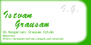istvan grausam business card